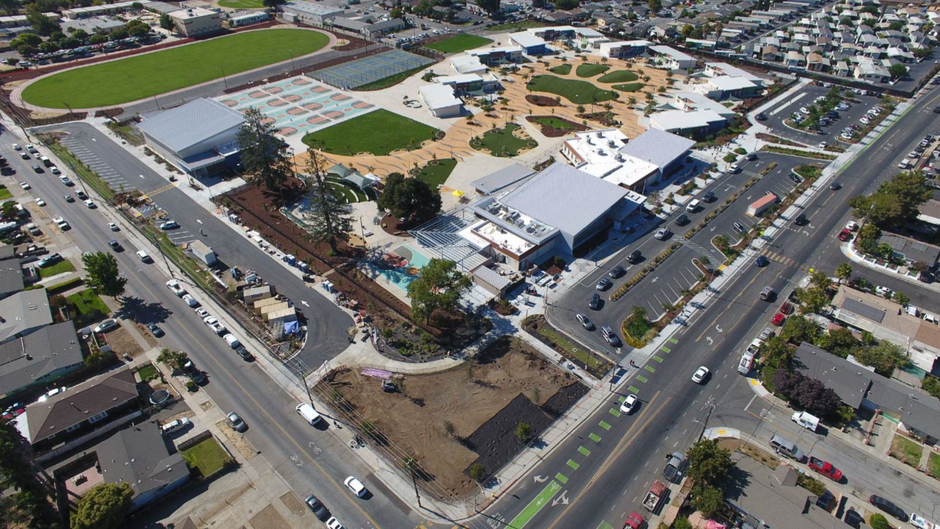 Ariel view of South Valley Middle School Ariel view of South Valley Middle School