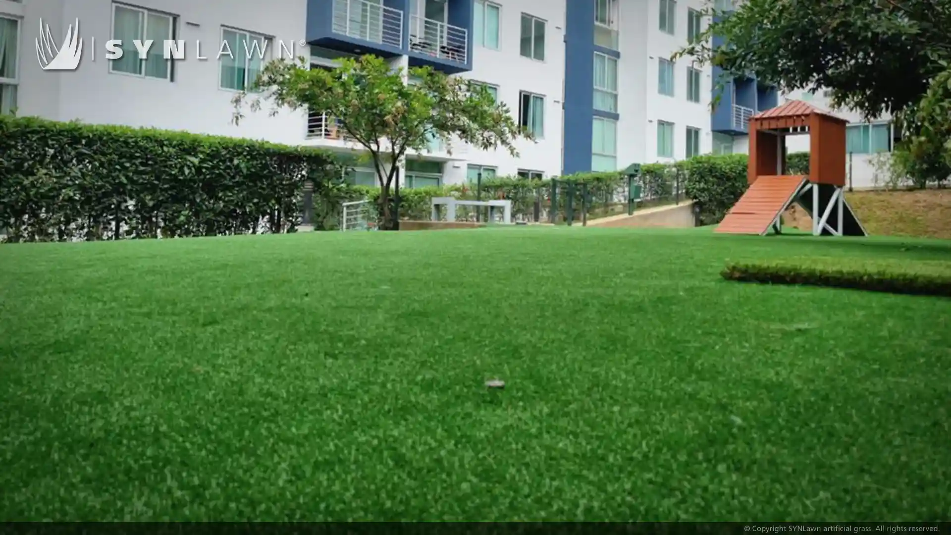 SYNLawn artificial grass pet park at Bambu Eco Urbano Condominium Costa Rica image of SYNLawn artificial grass pet park at Bambu Eco Urbano Condominium Costa Rica