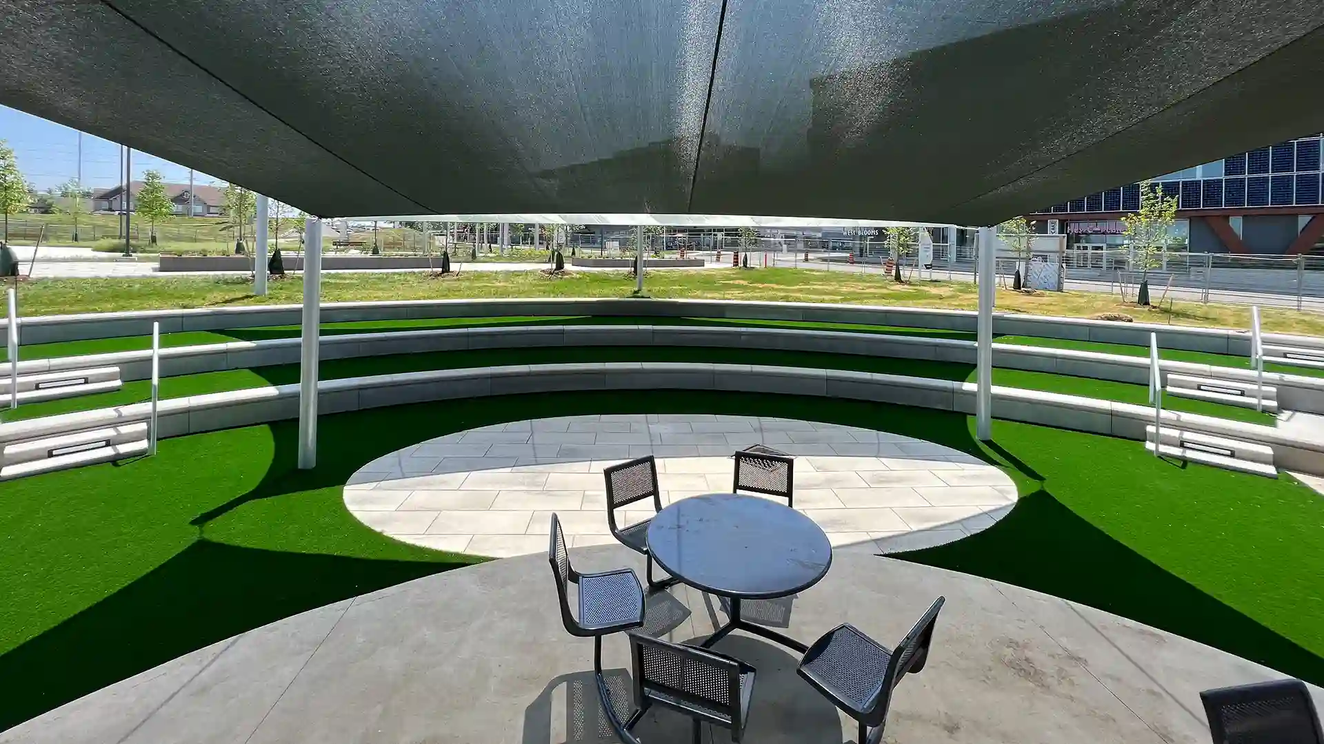 SYNLawn artificial grass at West 5 Amphitheater London Ontario Canada image of SYNLawn artificial grass at West 5 Amphitheater London Ontario Canada